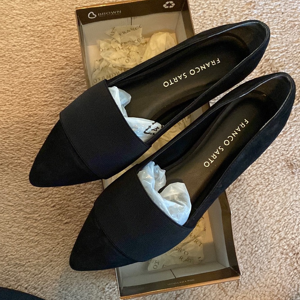 Franco Sarto Black Loafers - US 6.5 NWOT